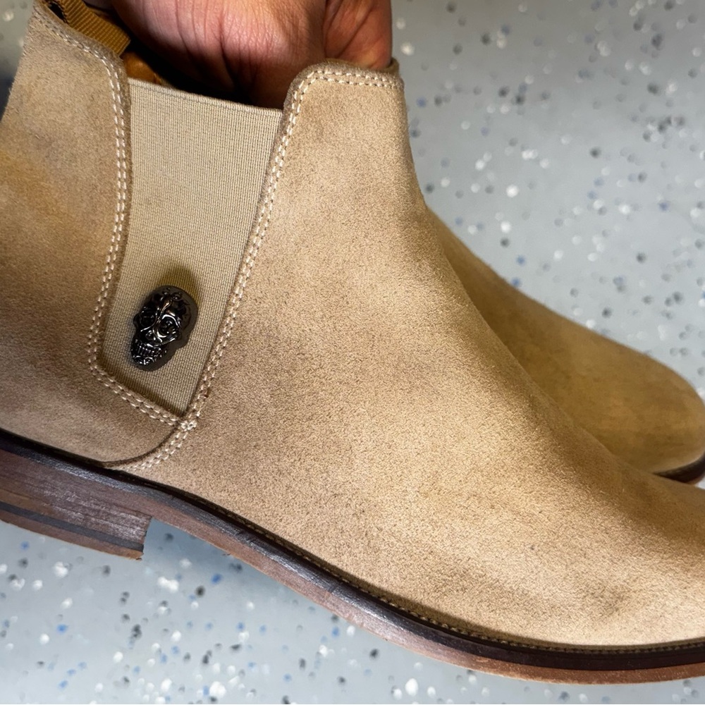 ALDO Tan Suede Chelsea Boots